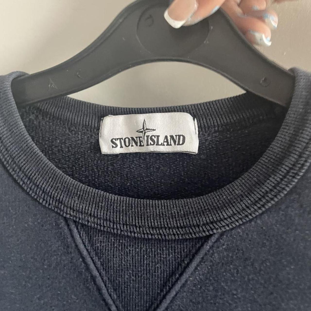 Stone Island Men's Blue Jumper | Depop