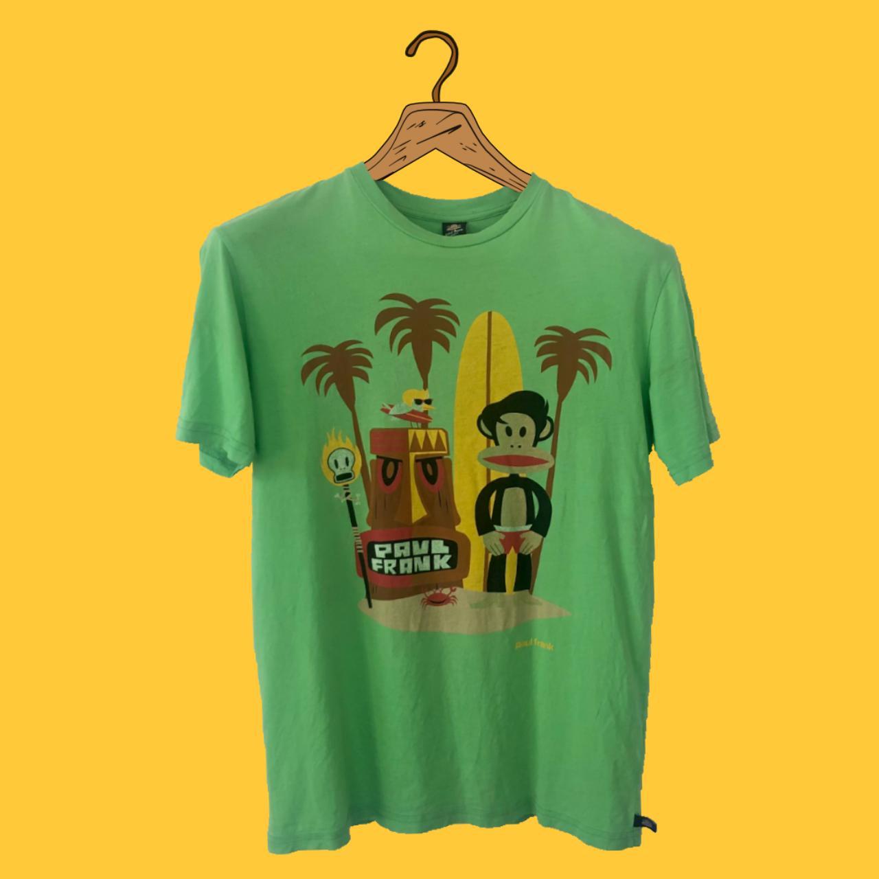 Paul Frank Men's Green T-shirt | Depop