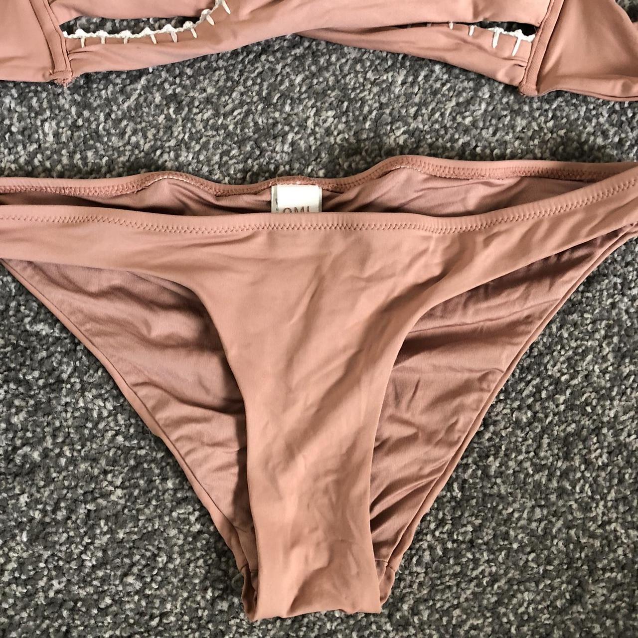 Debenhams Women's Pink and White Bikinisandtankinisets Depop