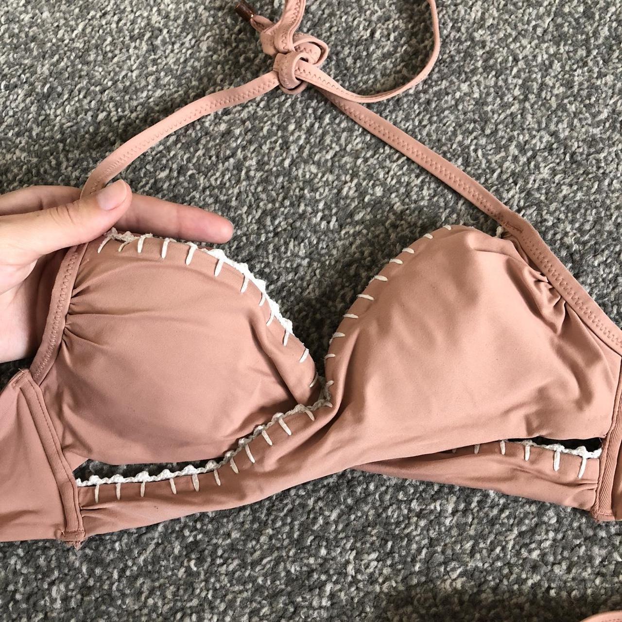 Debenhams Women's Pink and White Bikinisandtankinisets Depop