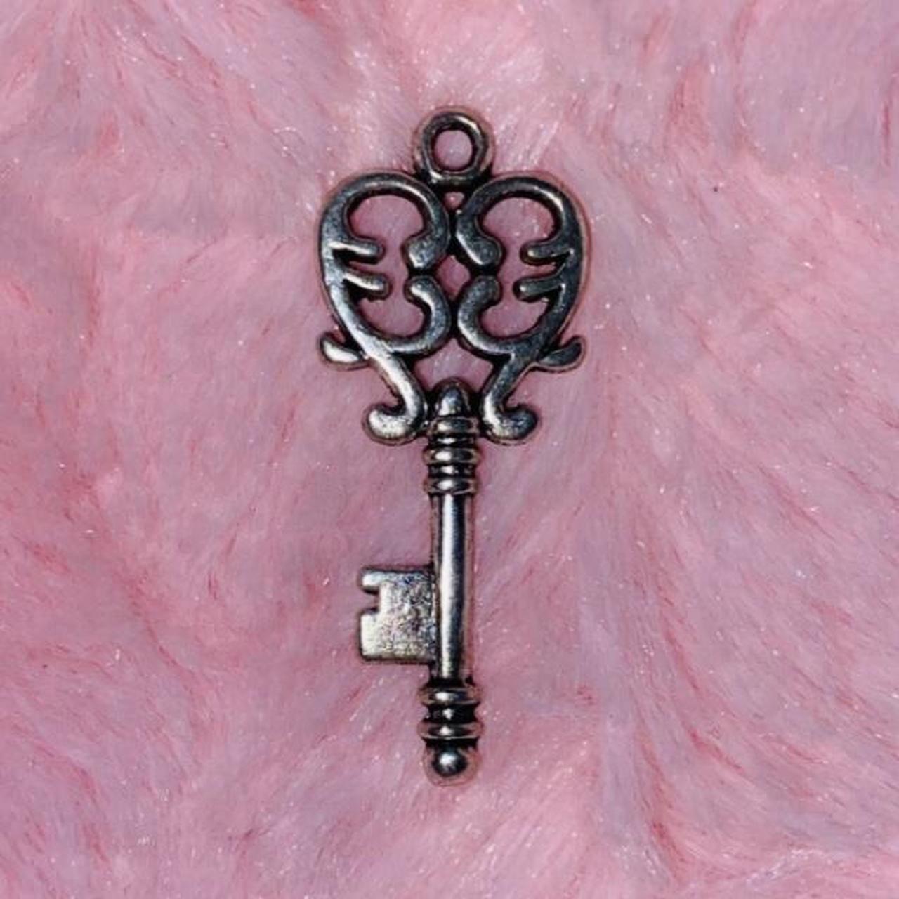 Bohemian Silver Key Charm 🖤 cute silver key charm... Depop