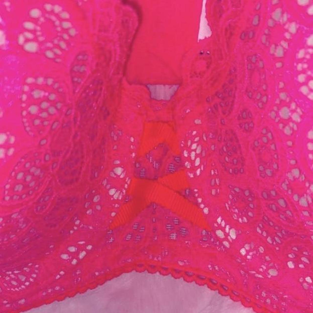 VICTORIAS SECRET BRA TOPS HOT PINK Y2K MCBLING DRESS