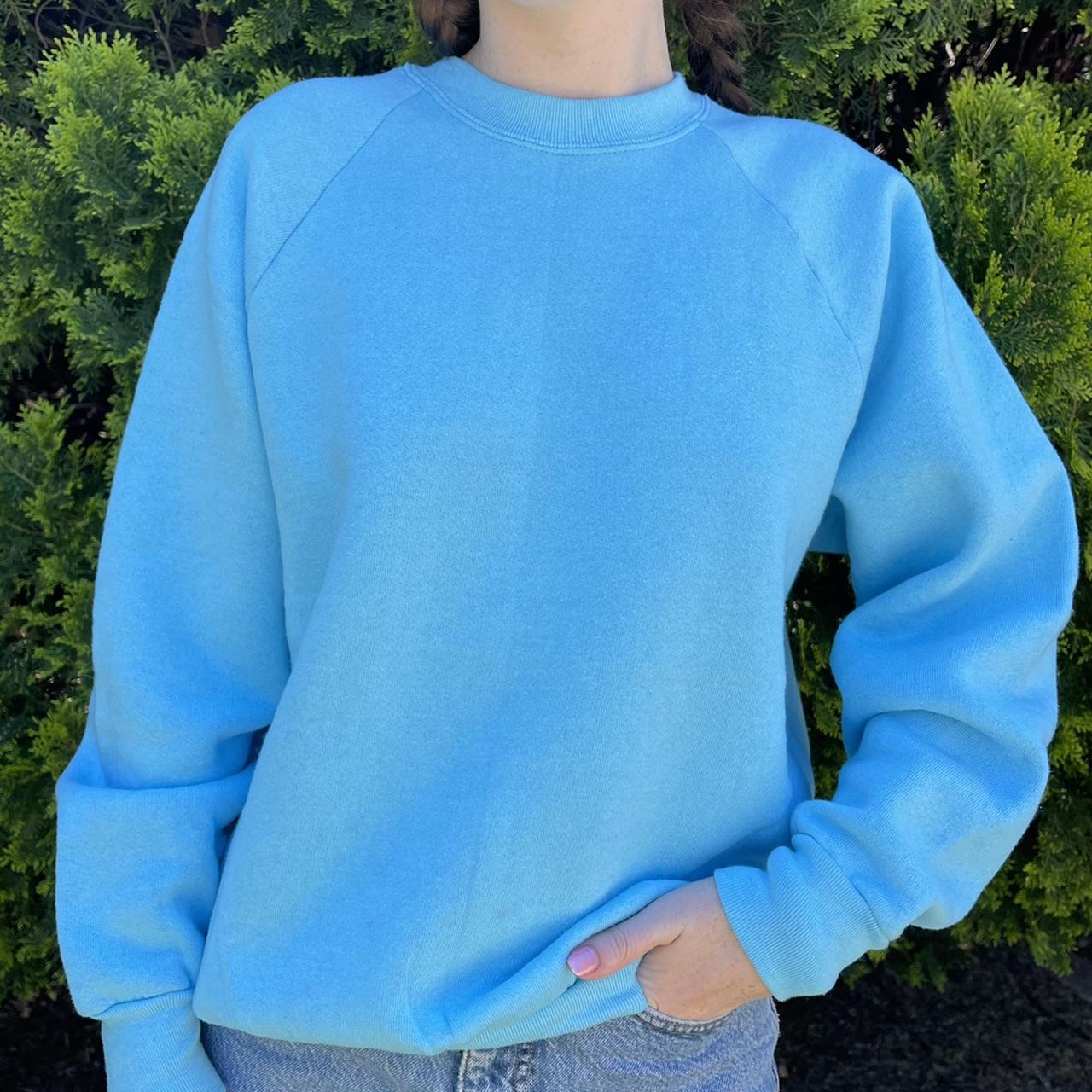 90s〜 FRUIT OF THE LOOM blank sweat Vtg 90s Blank Plain Distressed Green Worn Faded Fruit of the Loom