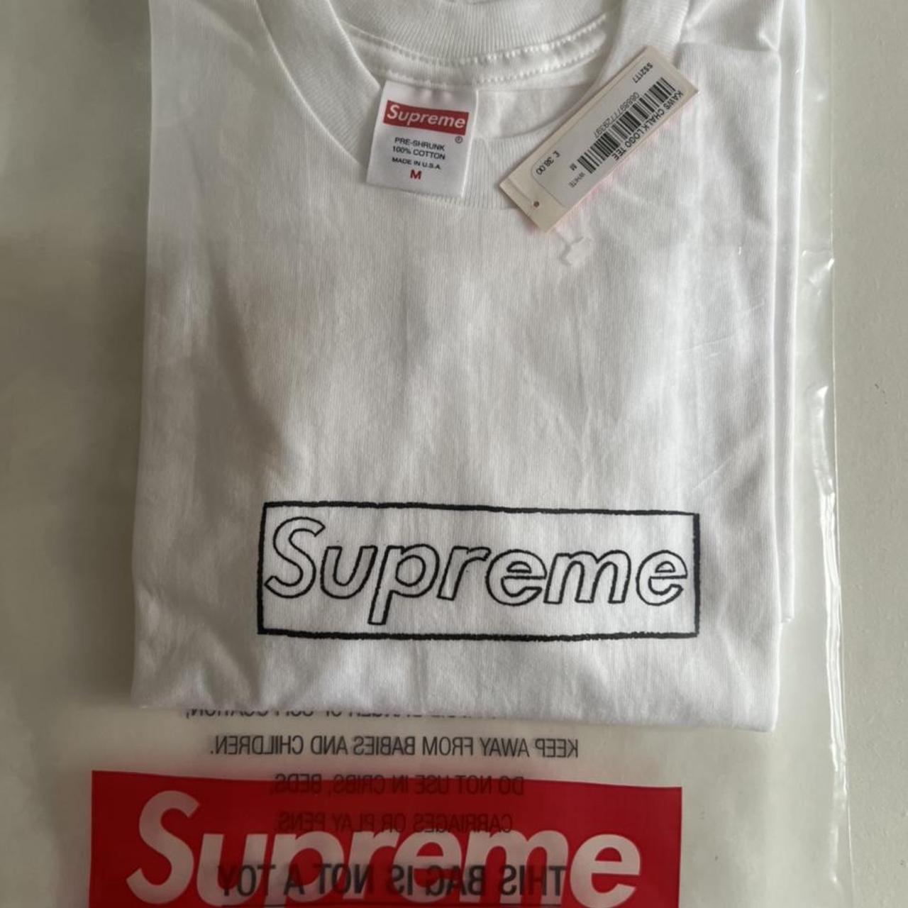 Supreme Men's White T-shirt | Depop