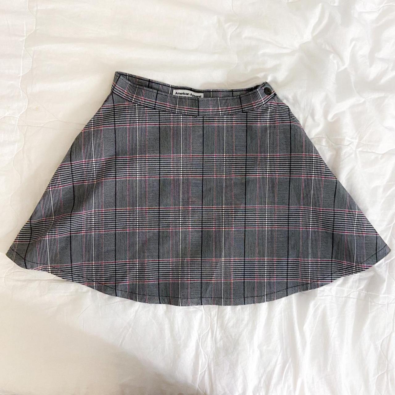 American Apparel Plaid Circle skirt, (Made in