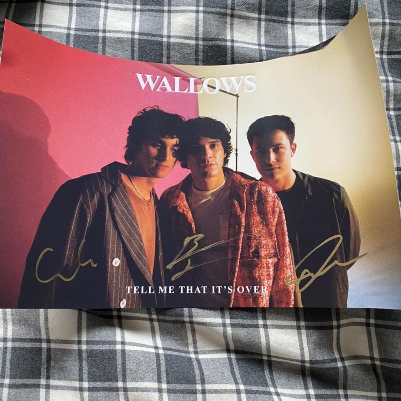 wallows signed tour poster curled from being… - Depop