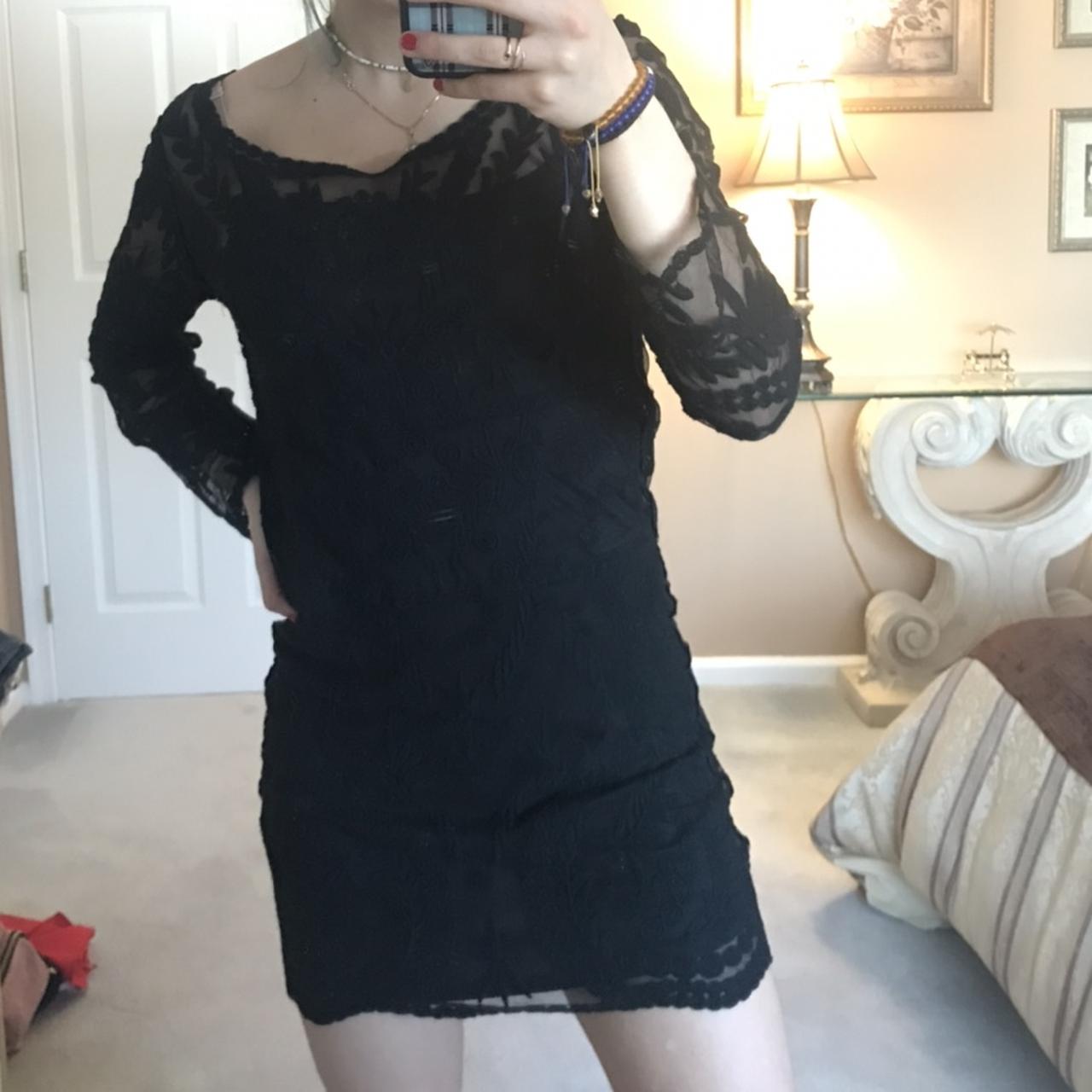 Express black long sleeve clearance dress