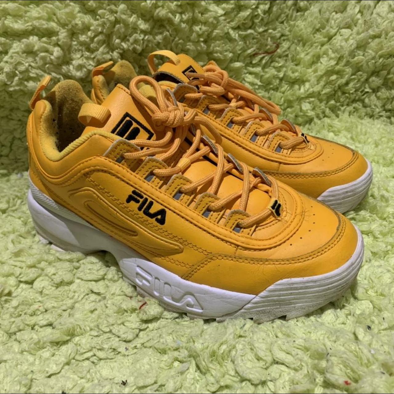 Fila shoes disruptor clearance yellow