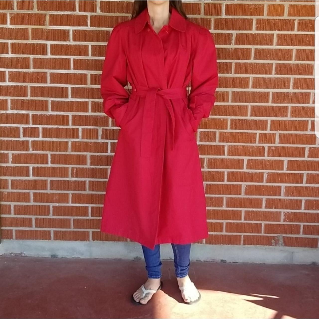 London fog 2025 trench coat red