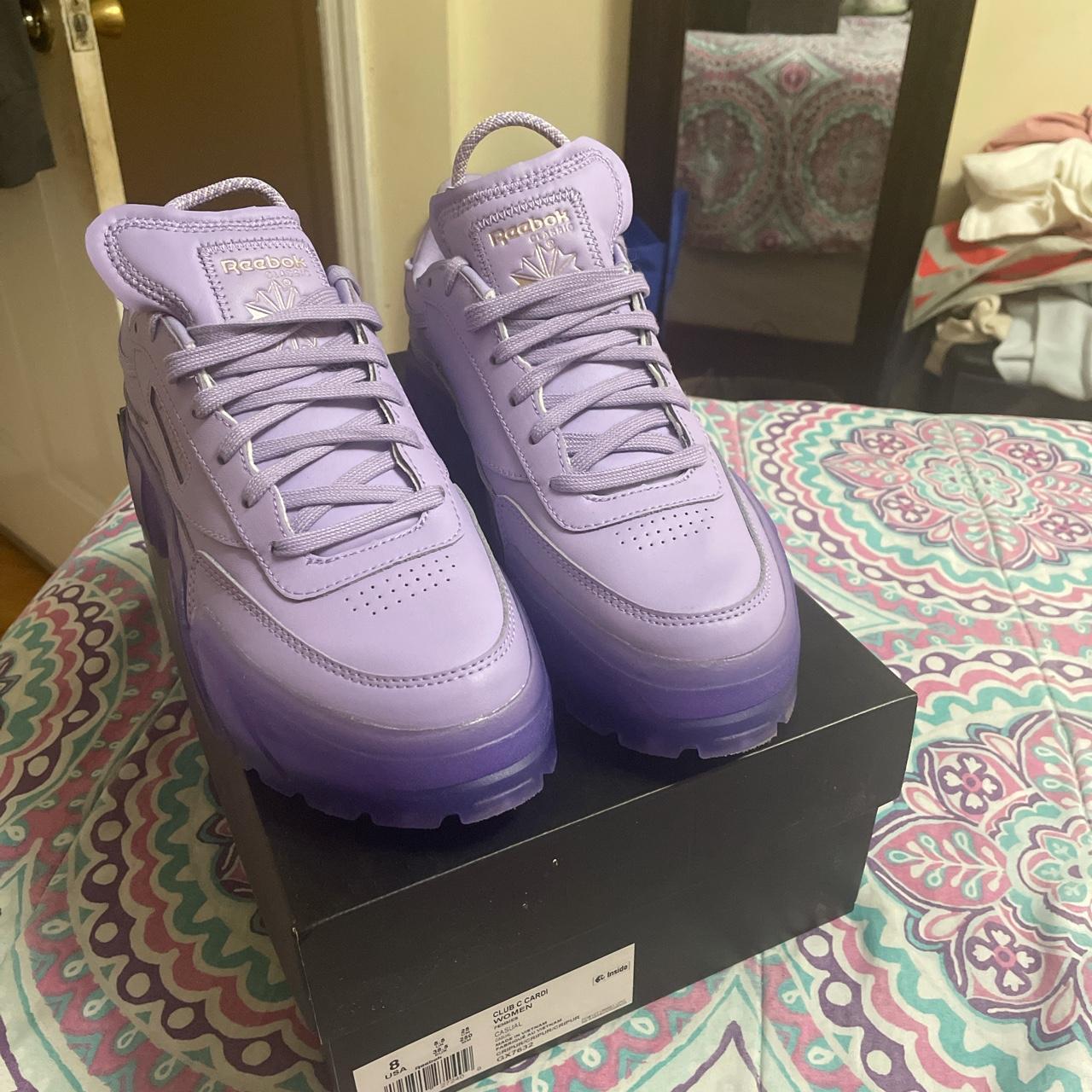 B Club Cardi Purple Reebok Purple Reebok Sneakers Reebok X Cardi B