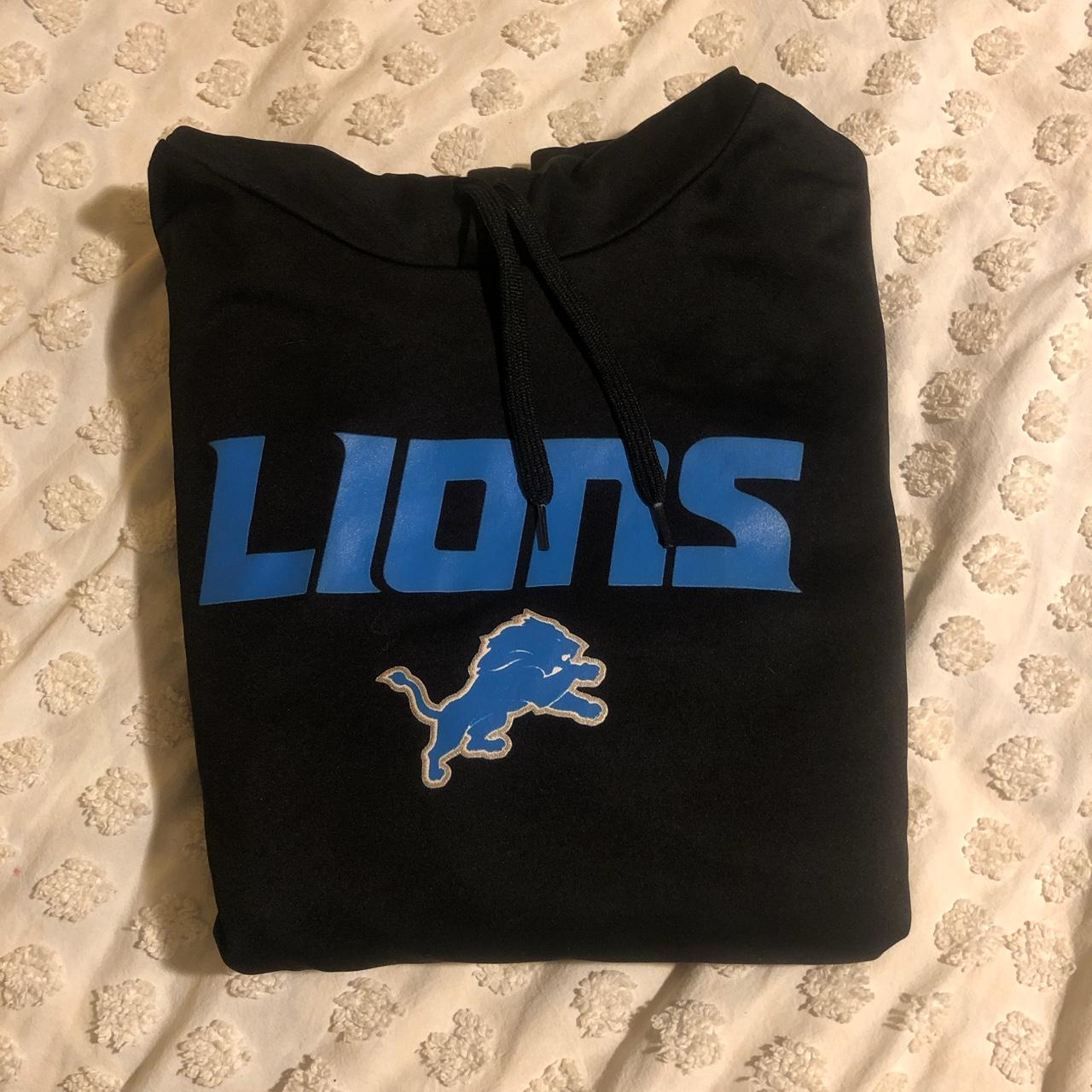 detroit lions sweatshirt black