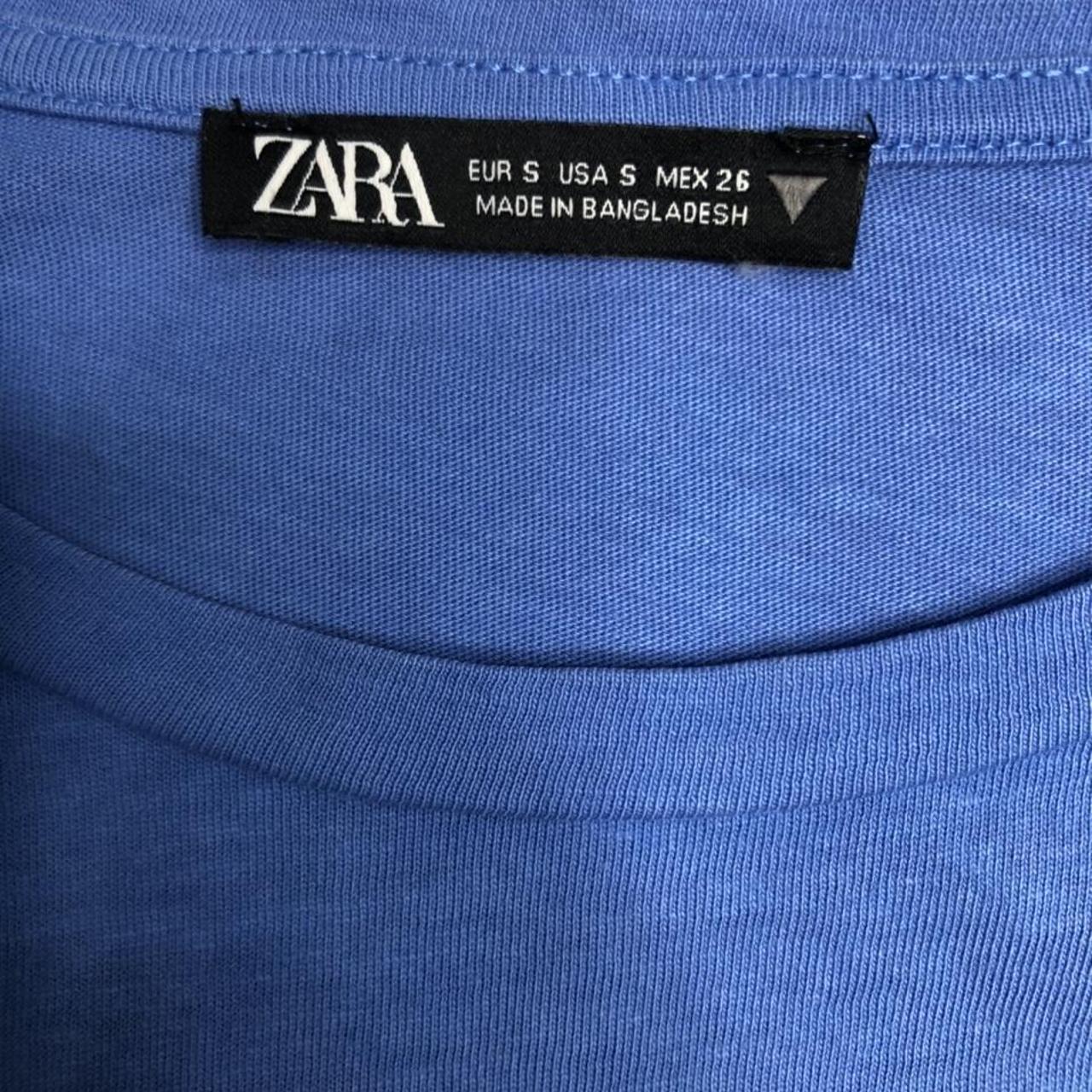 Zara Women's Blue Shirt Depop