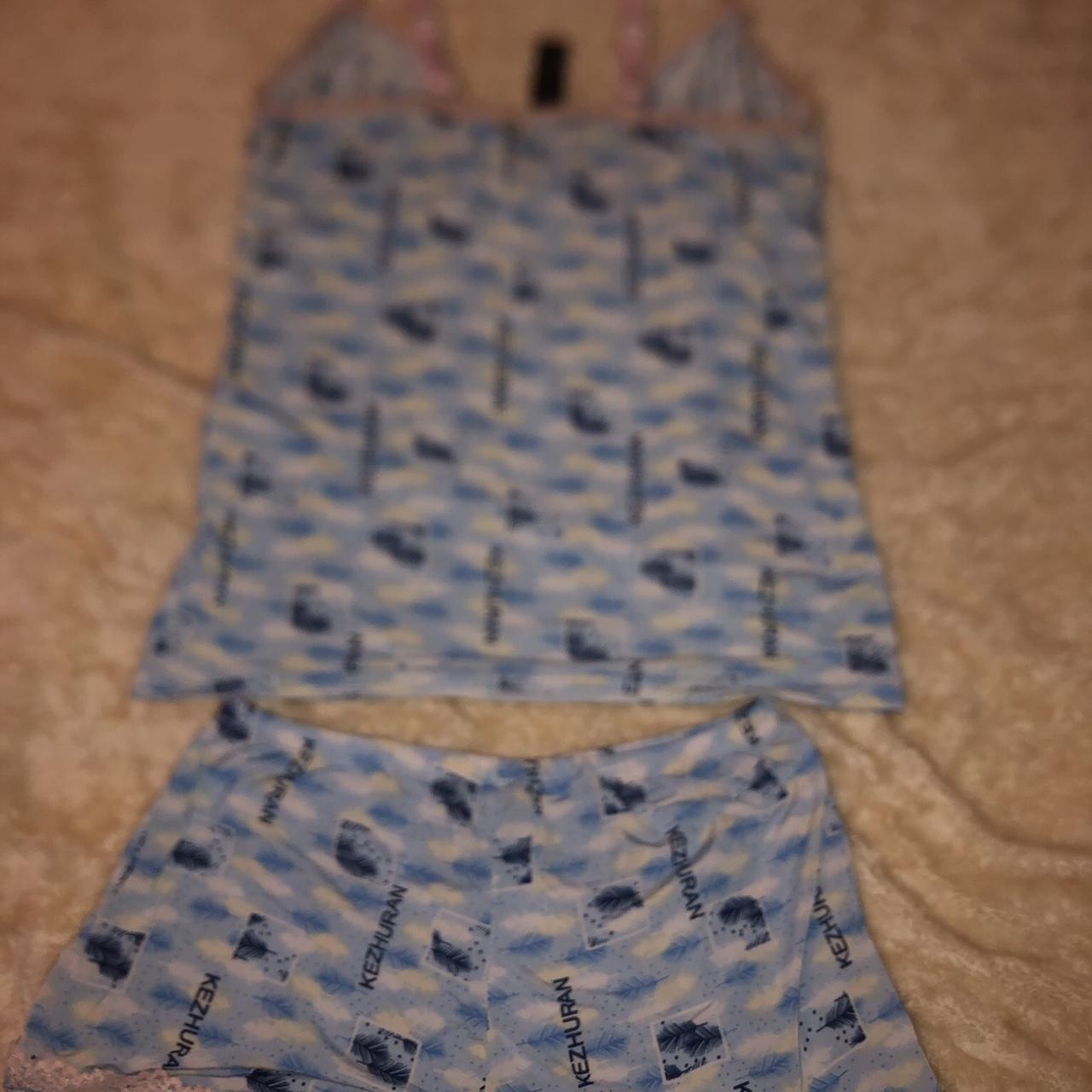 Aqua 2 piece Pajamas 🫧🦚 • Size M 🧚🏽‍♀️🍓Hello, welcome... - Depop