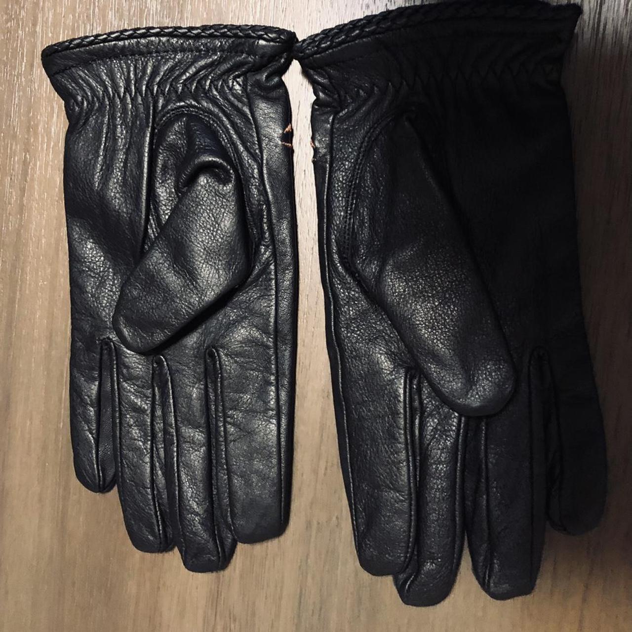 Vgt 80s Harley Davidson womens leather gloves used... - Depop