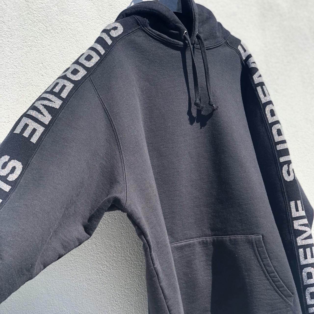 SS20 Supreme Metallic Rib fuschia hooded sweatshirt size XL hoodie