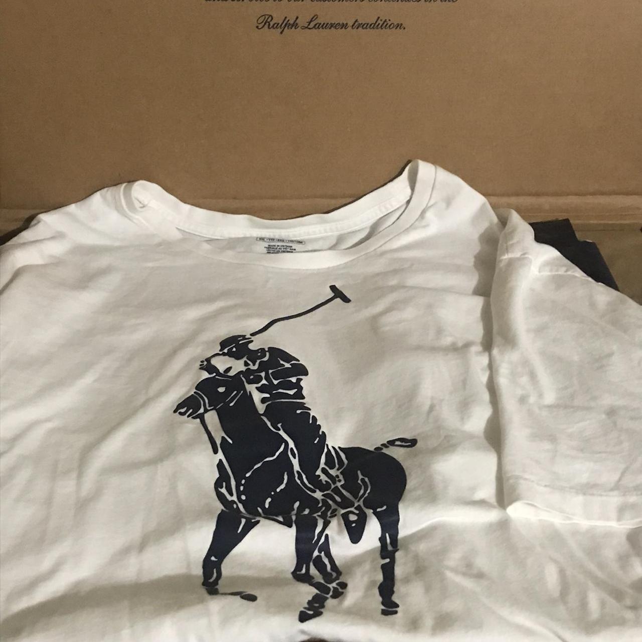 Ralph Lauren big pony New York polo. Navy. Men's - Depop