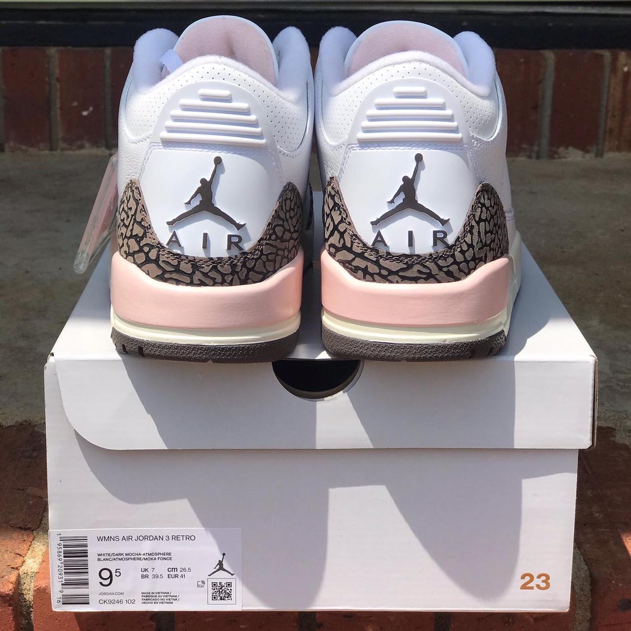 Air Jordan Retro 3 Dark Mocha / Neapolitan Size... - Depop