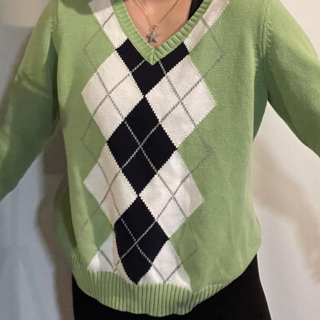 Product Image 3 - ADORABLE SAGE GREEN plaid sweater/long