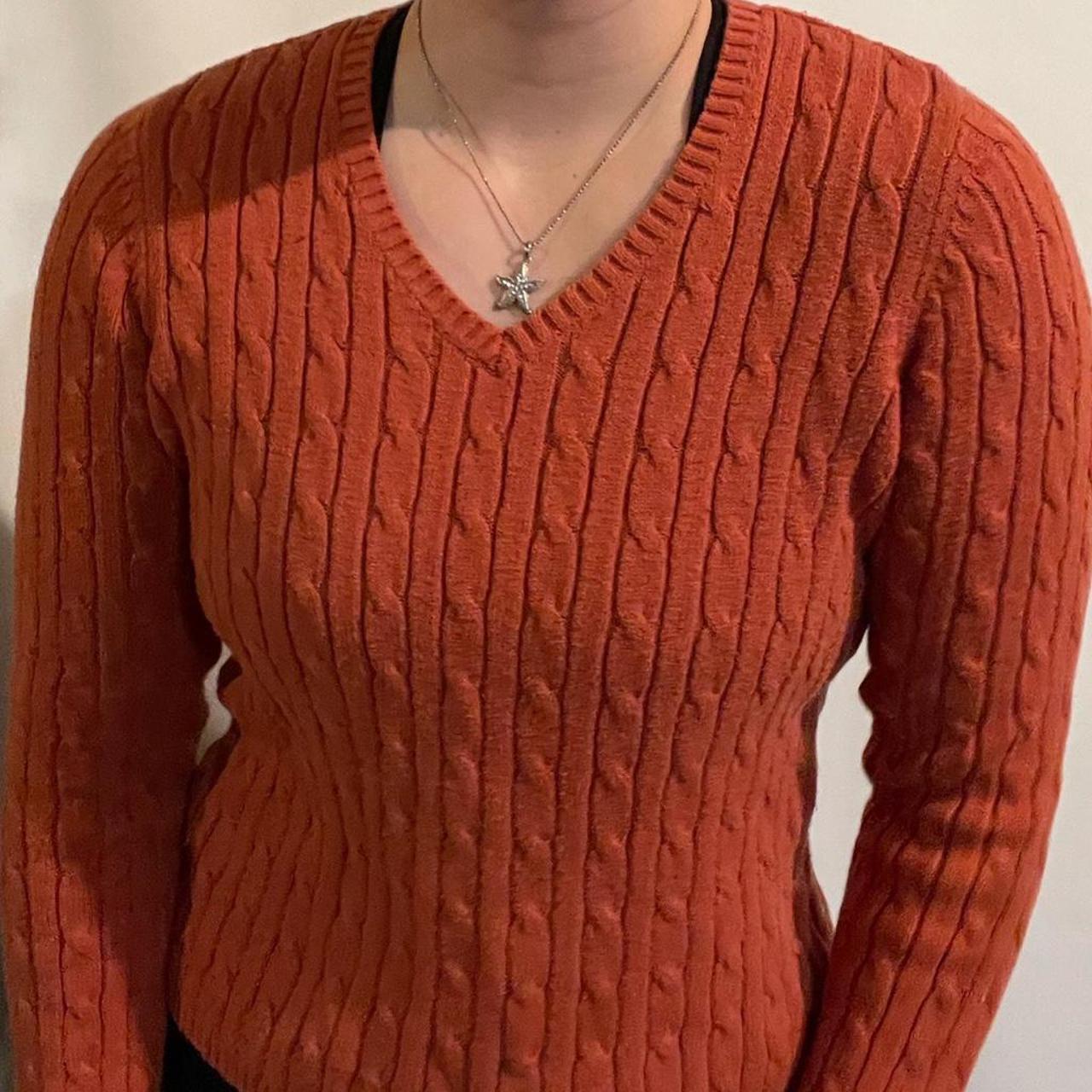Product Image 2 - FITTED BURNT ORANGE KNITTED SWEATER!!