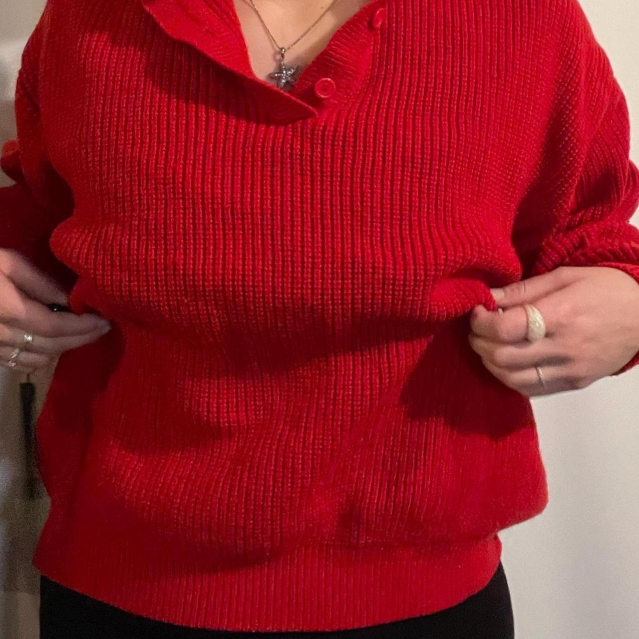 Product Image 2 - RED THICK SWEATER!! Can be
