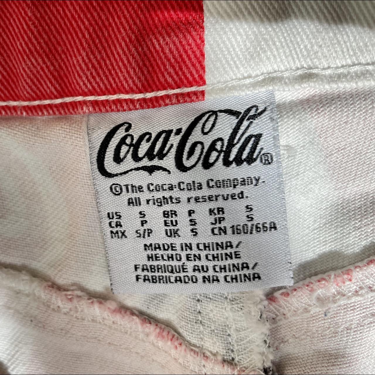 Authentic vintage CocaCola shorts with frayed... - Depop