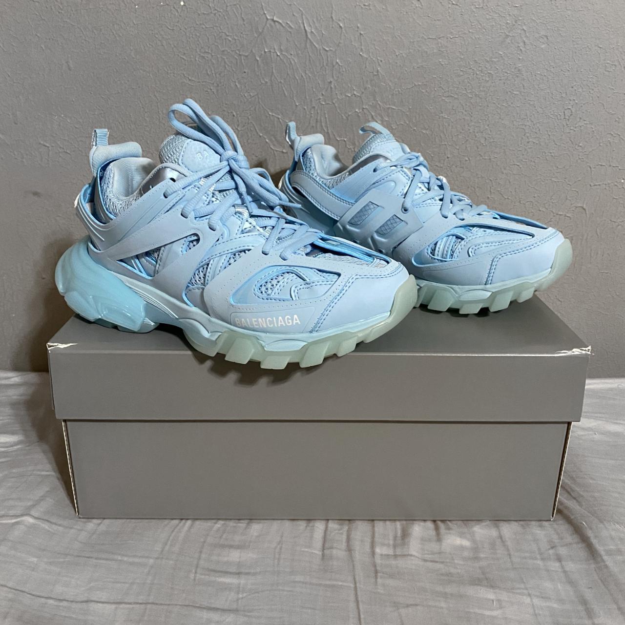 BRAND NEW Light Blue Balenciaga Track Sneaker size | Depop