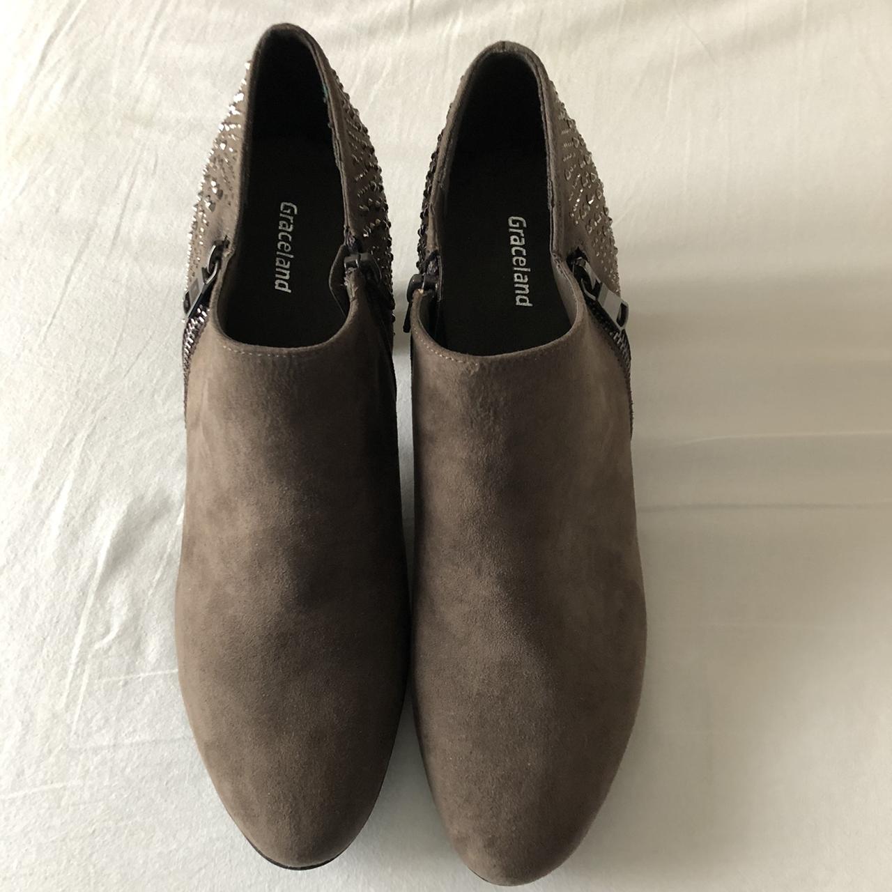 Size 42 taupe Graceland suede shoe/boots Depop
