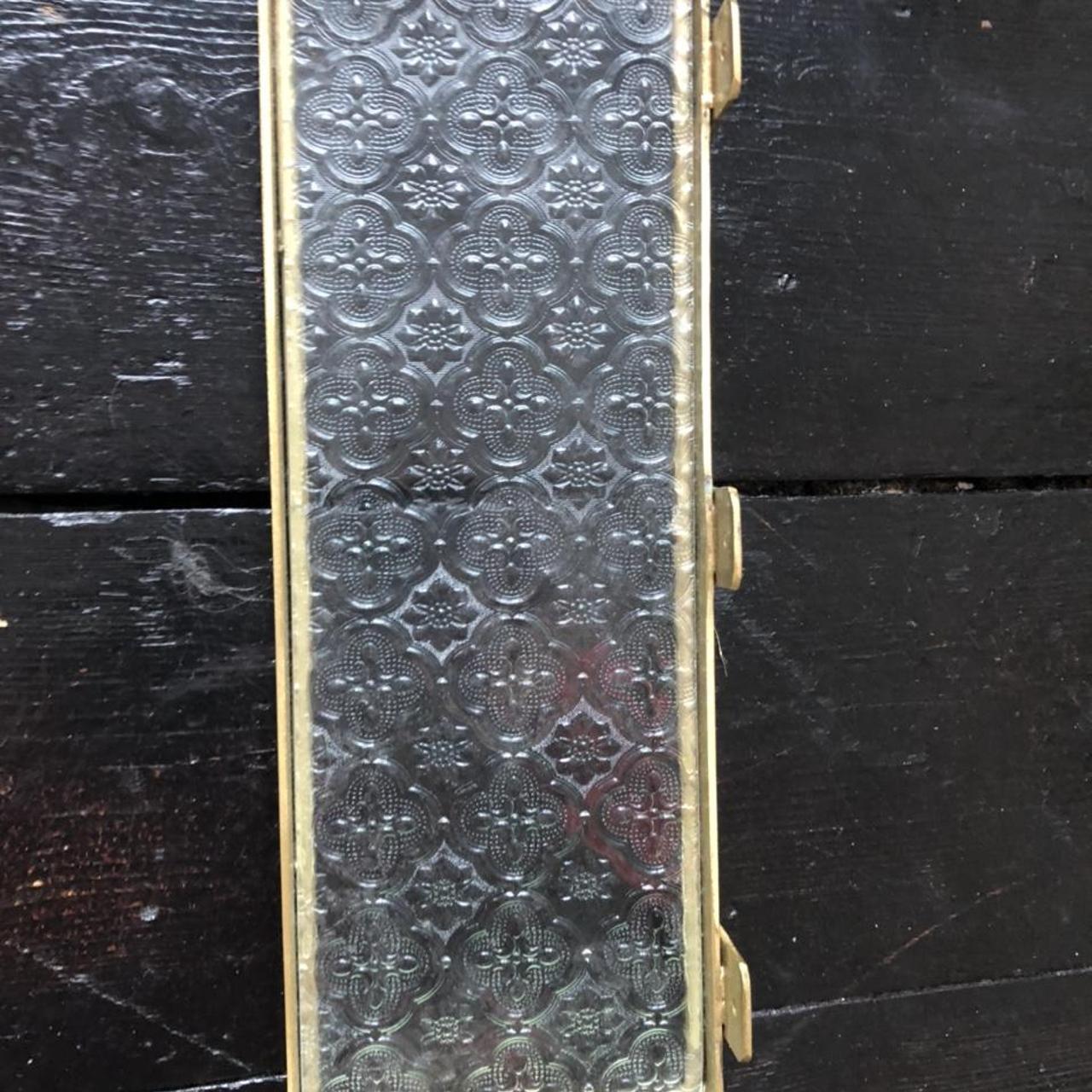 Urban outfitters glass gold shelf glass gold... Depop