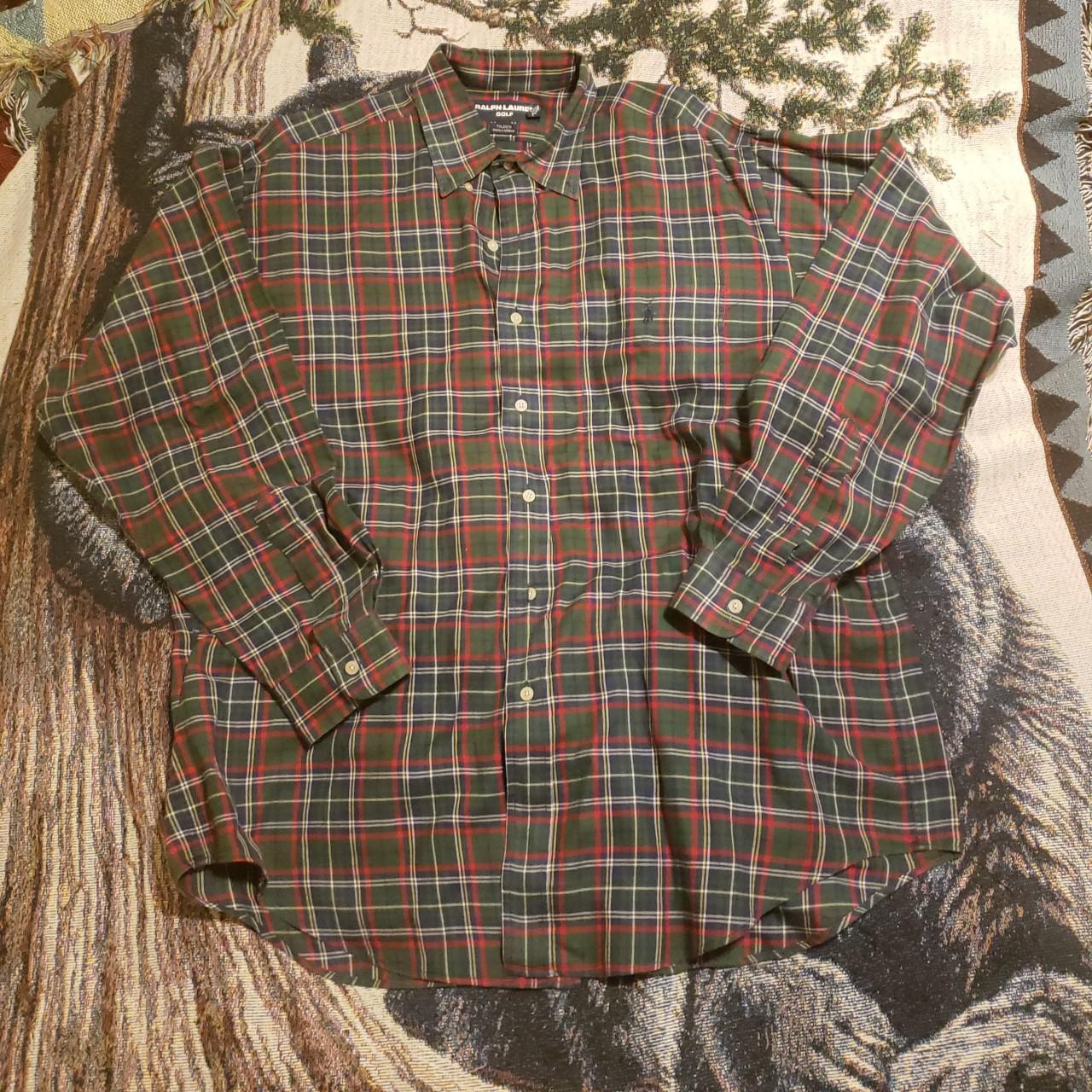 Vintage POLO Golf RALPH LAUREN Tilden Check Plaid...