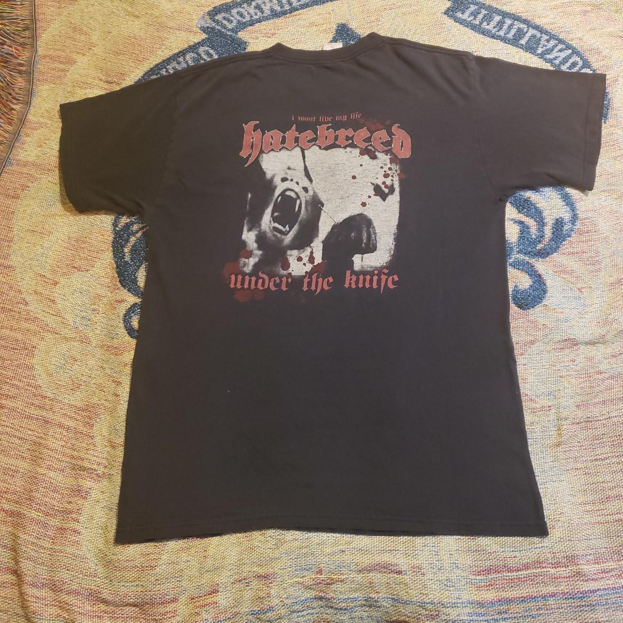 Vintage Hatebreed Under the Knife Tour L Shirt NYHC... - Depop