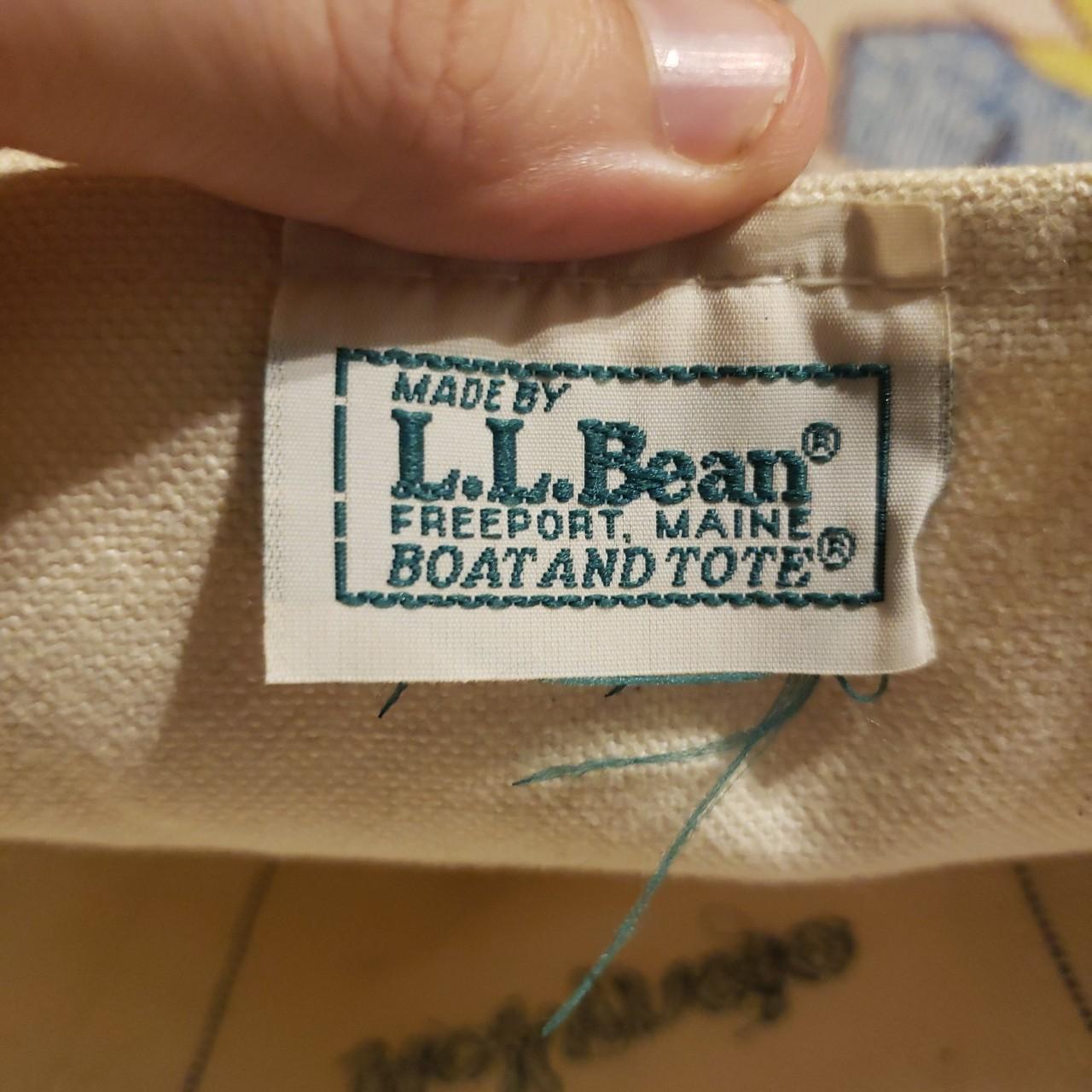 Vintage Canvas Blue and Green LL Bean Mini Boat and - Depop