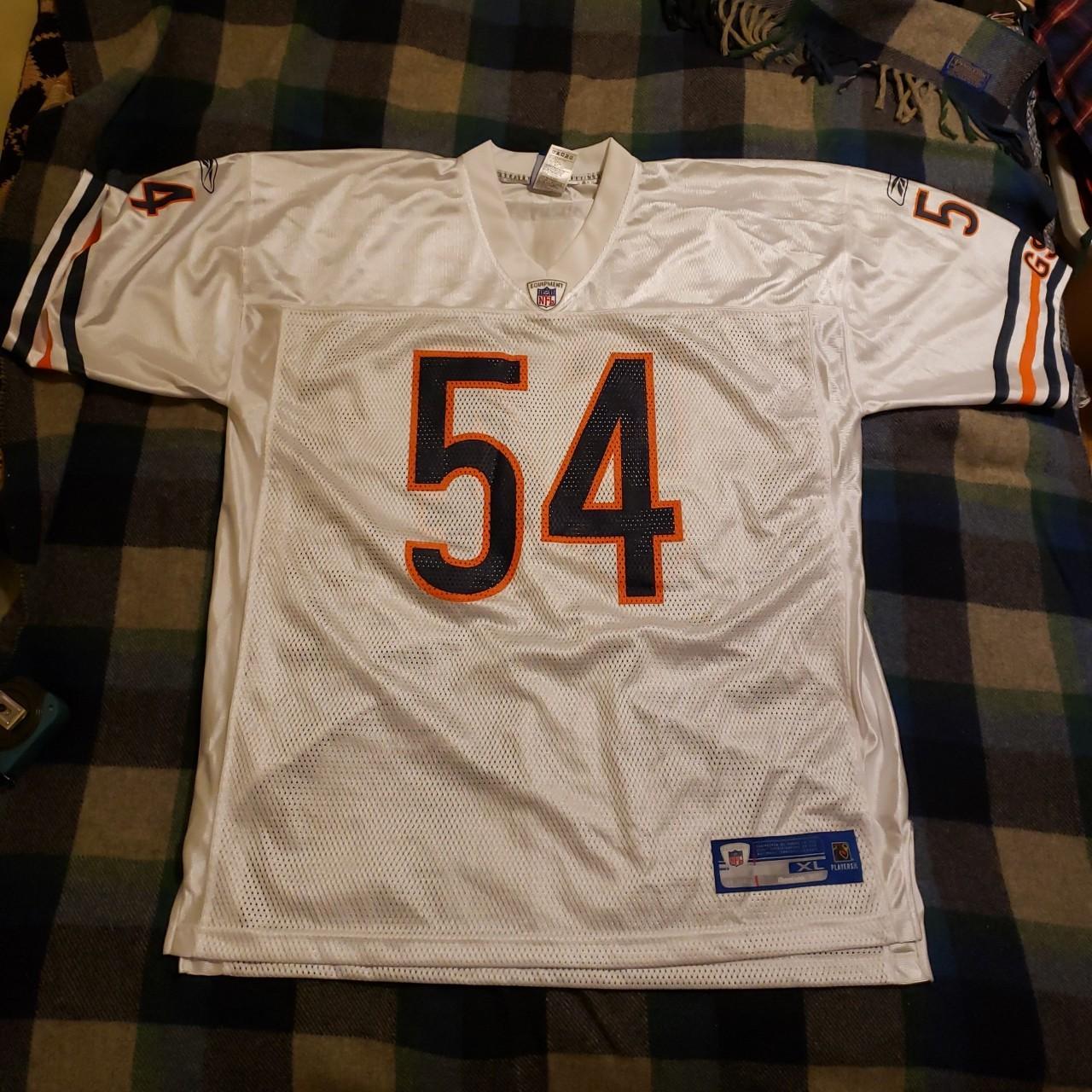 Brian Urlacher #54 Chicago Bears ORANGE REEBOK Graphic Jersey SZ XL - Cool