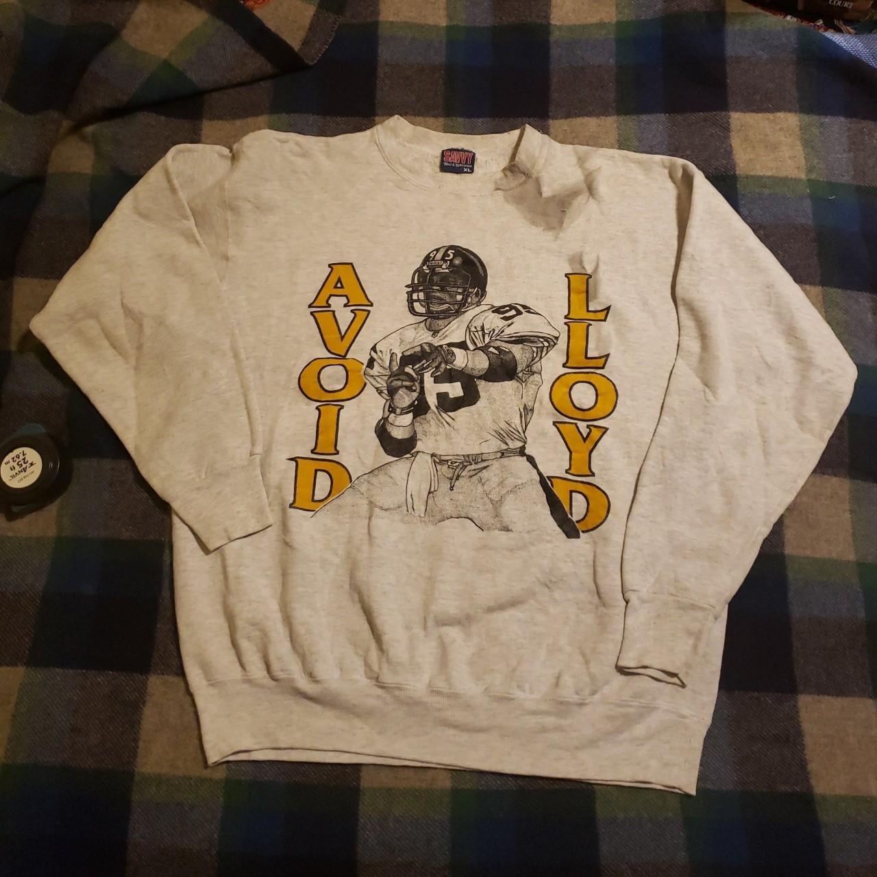 Vintage Pittsburgh Steelers Sweatshirt Grey Vintage - Depop