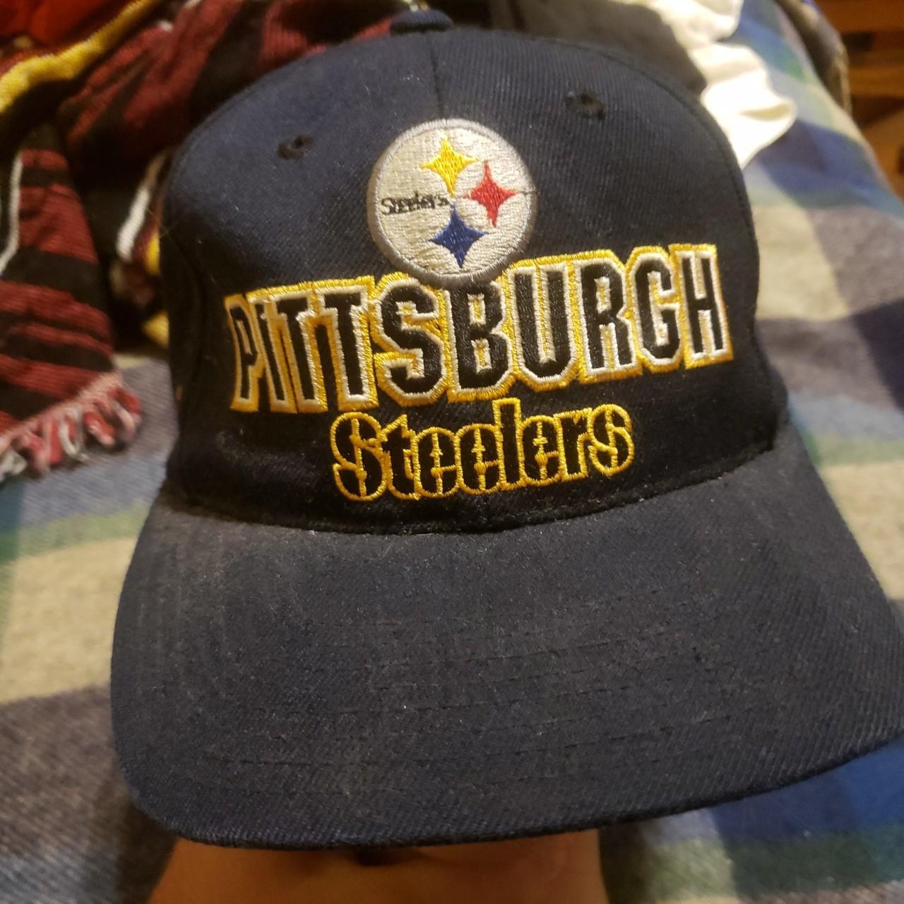 Vintage 90's NFL Pittsburgh Steelers Corduroy Hat American Needle Football