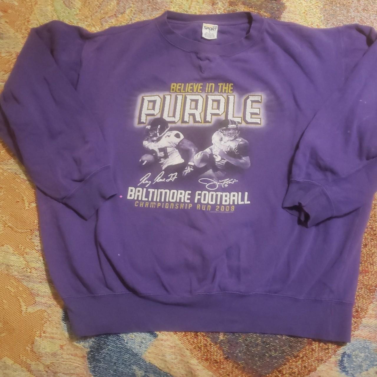 Vintage Men's Sweatshirt - Purple - L
