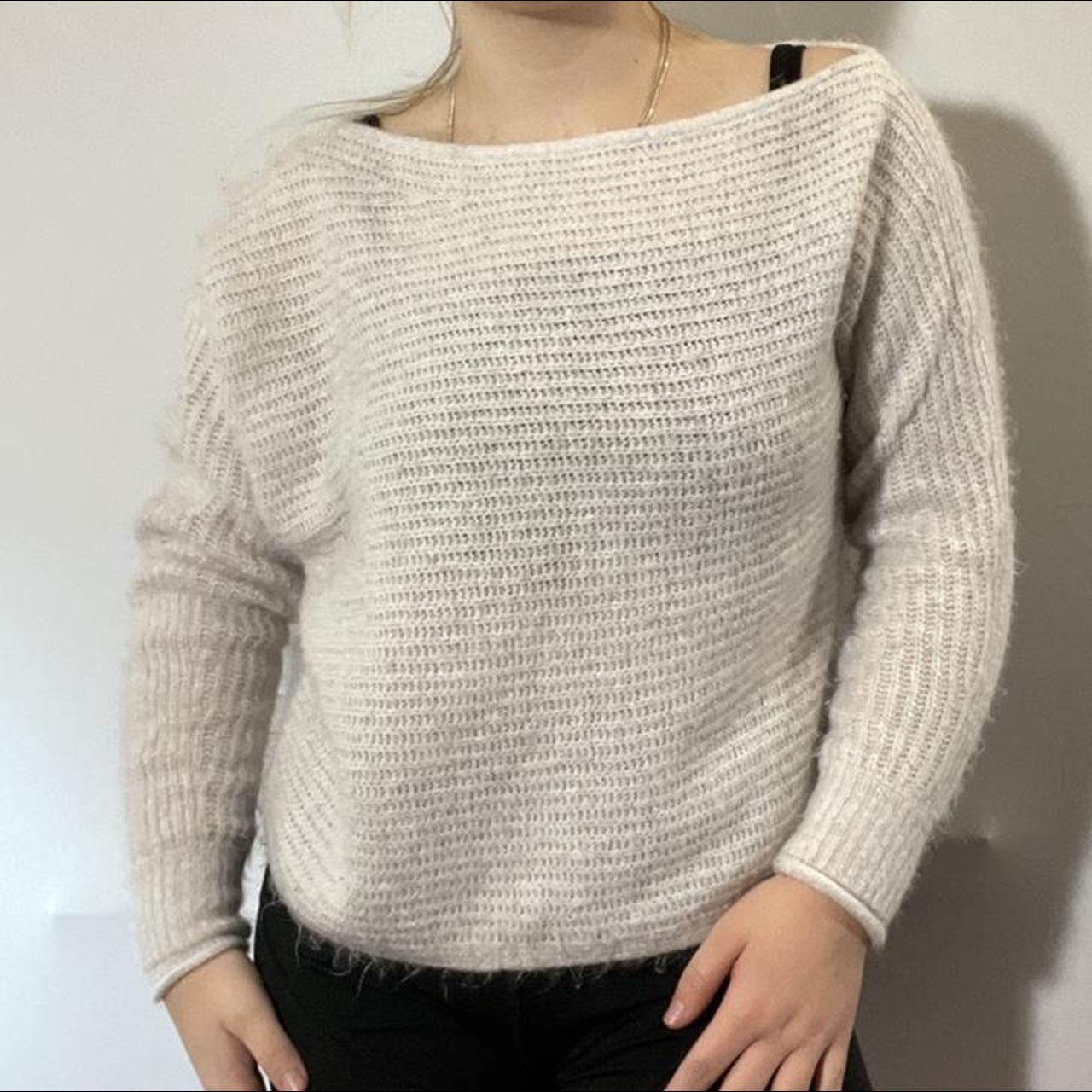 White knit American eagle sweater size small! This... Depop