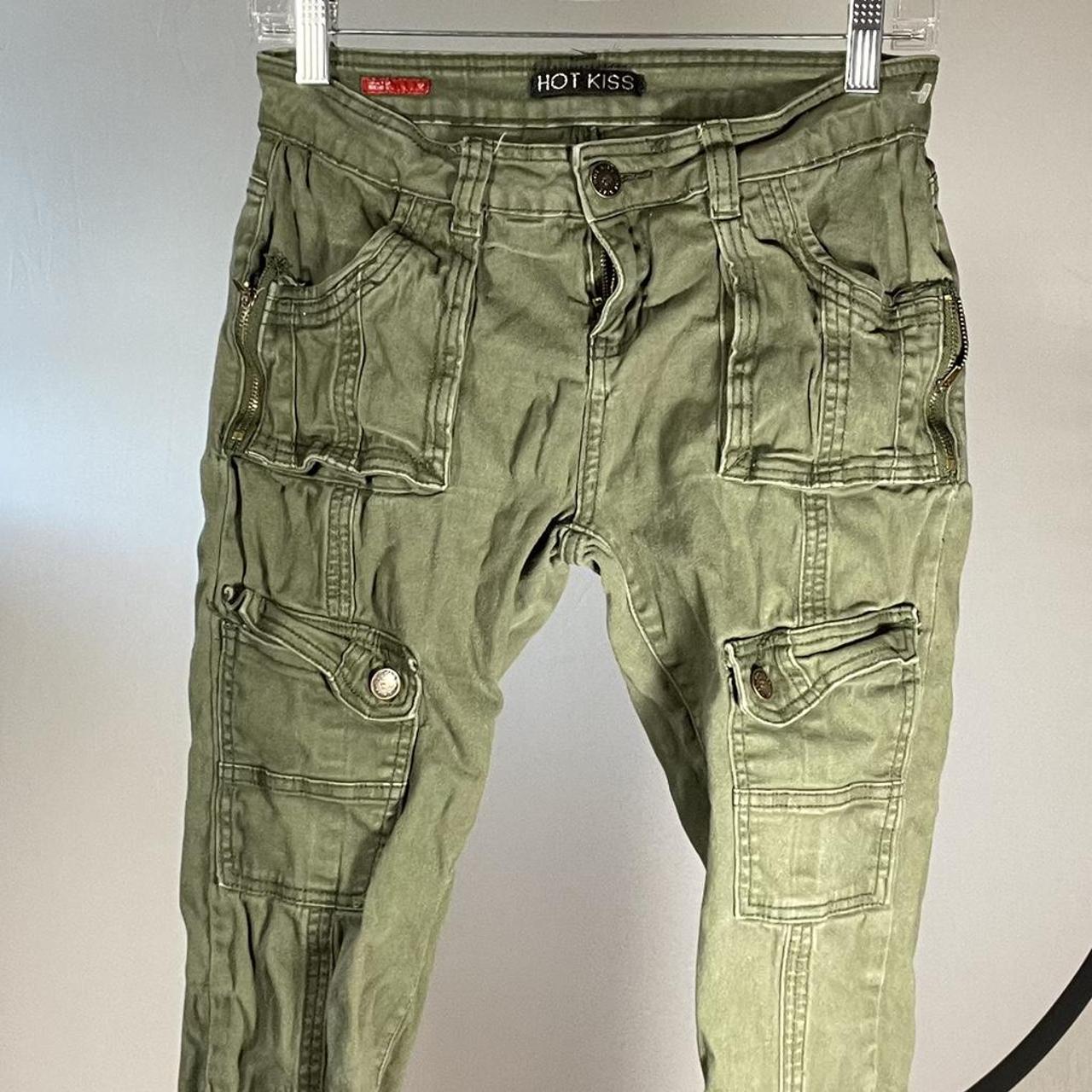 h&m green cargos