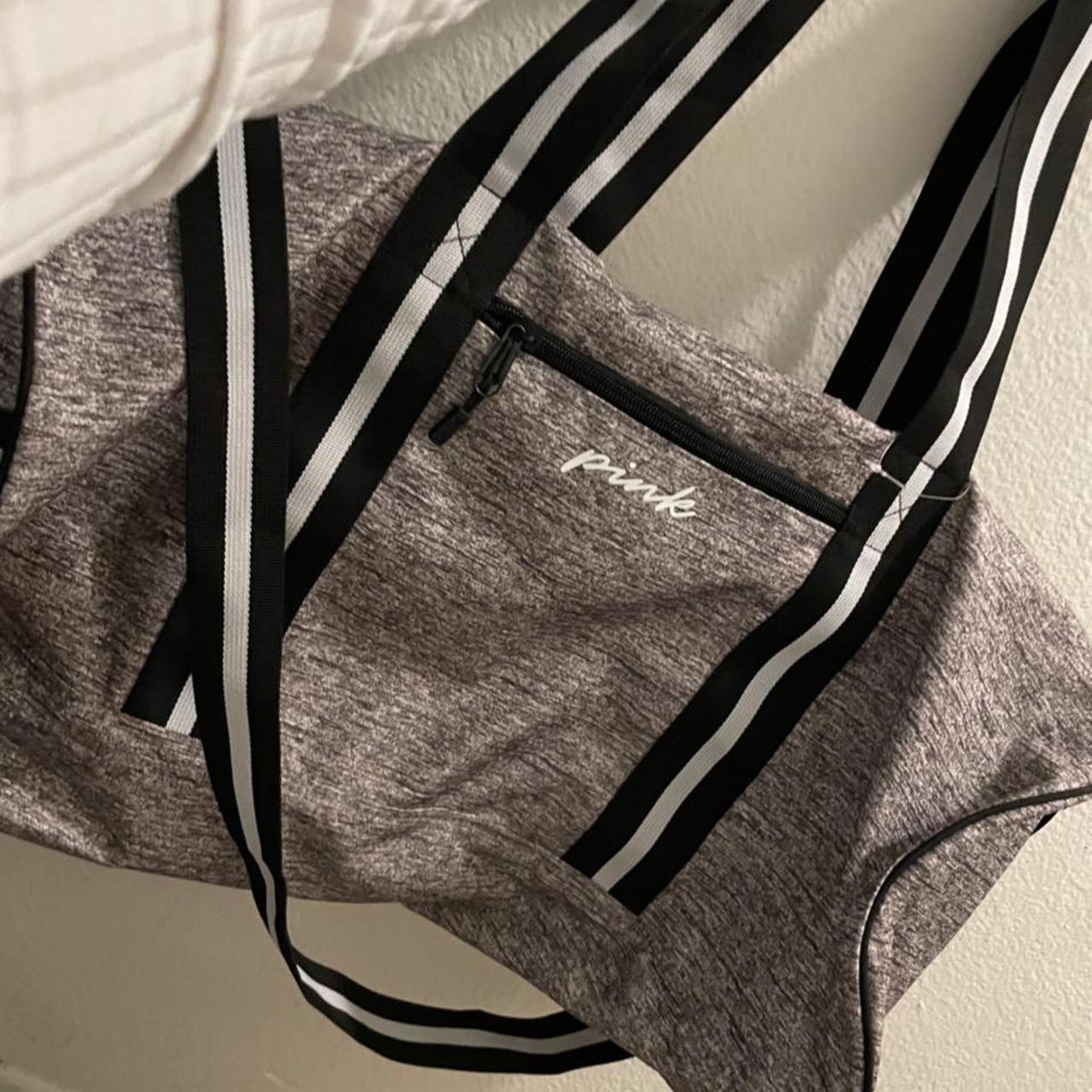 large PINK duffel bag NWOT purple black and... Depop