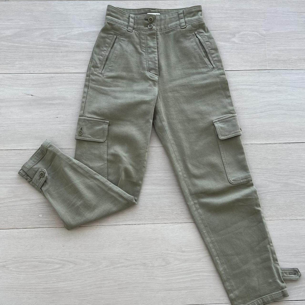 Khaki green cargo pants Aritzia Wilfred Free... Depop