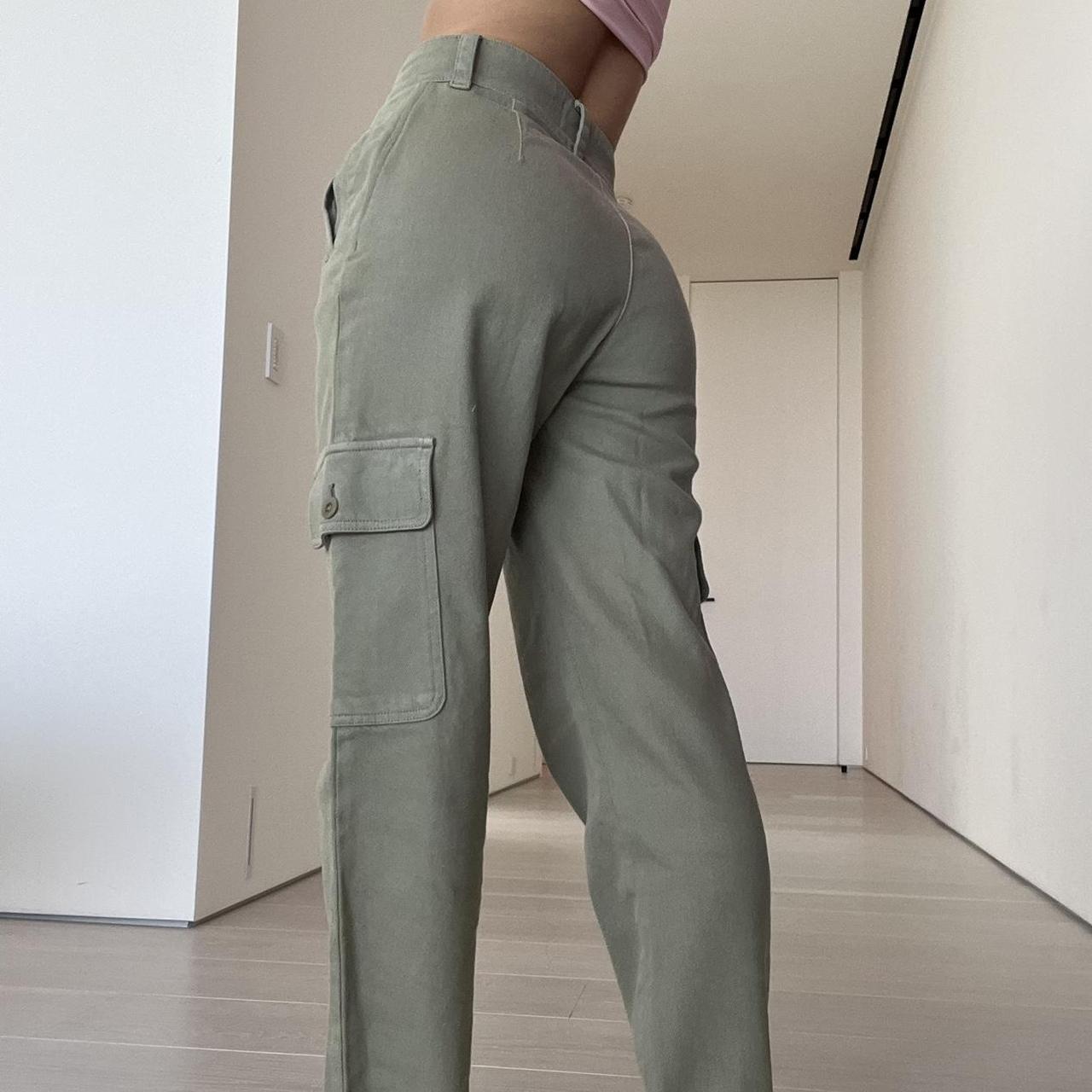 Khaki green cargo pants Aritzia Wilfred Free... Depop