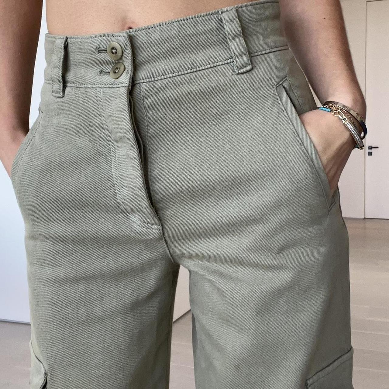 Khaki green cargo pants Aritzia Wilfred Free... Depop