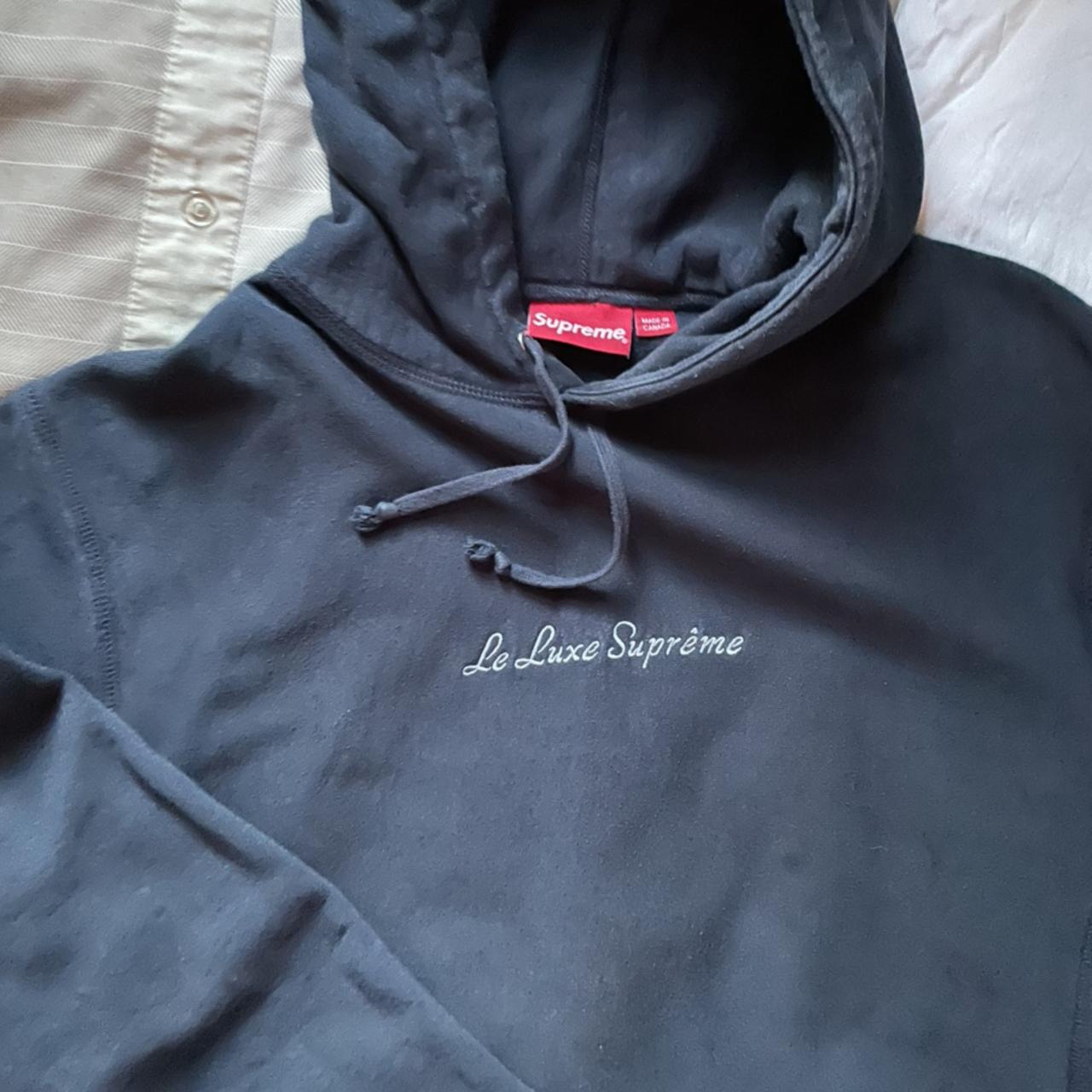 Supreme le luxe hoodie from 2019, Navy blue , Size XL,...