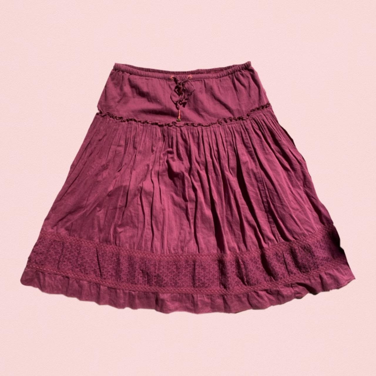 Burgundy skirt american eagle hotsell