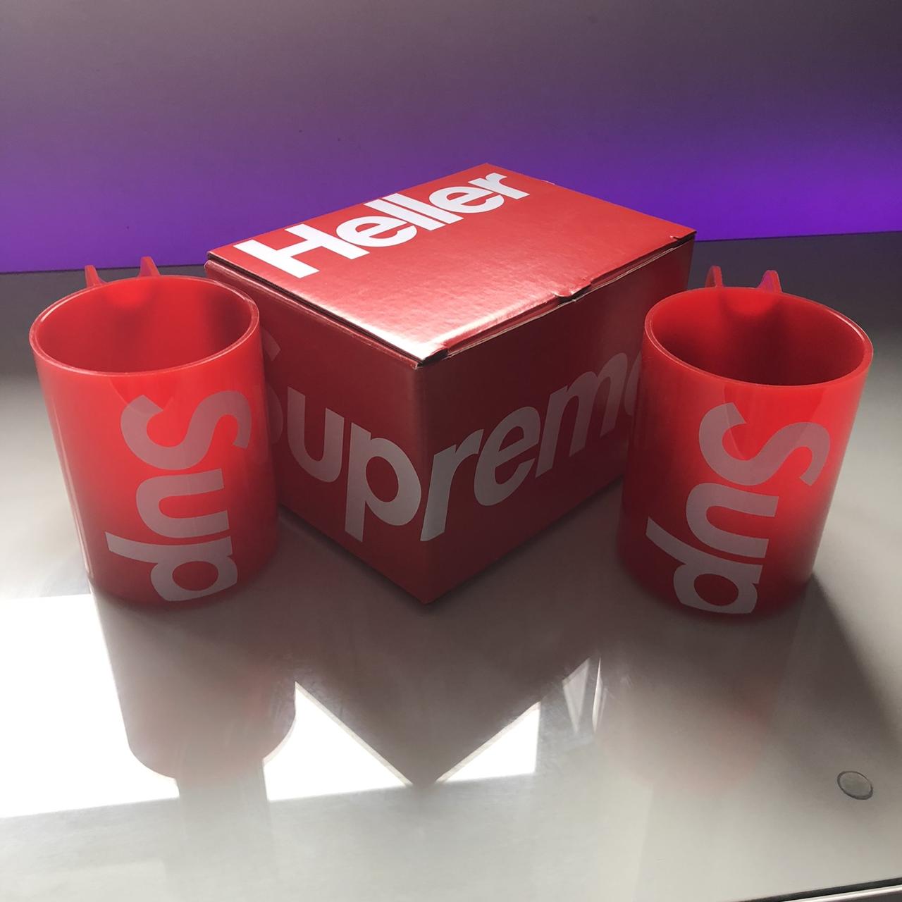 Supreme Heller Mugs set (2) Red colour way Brand... - Depop