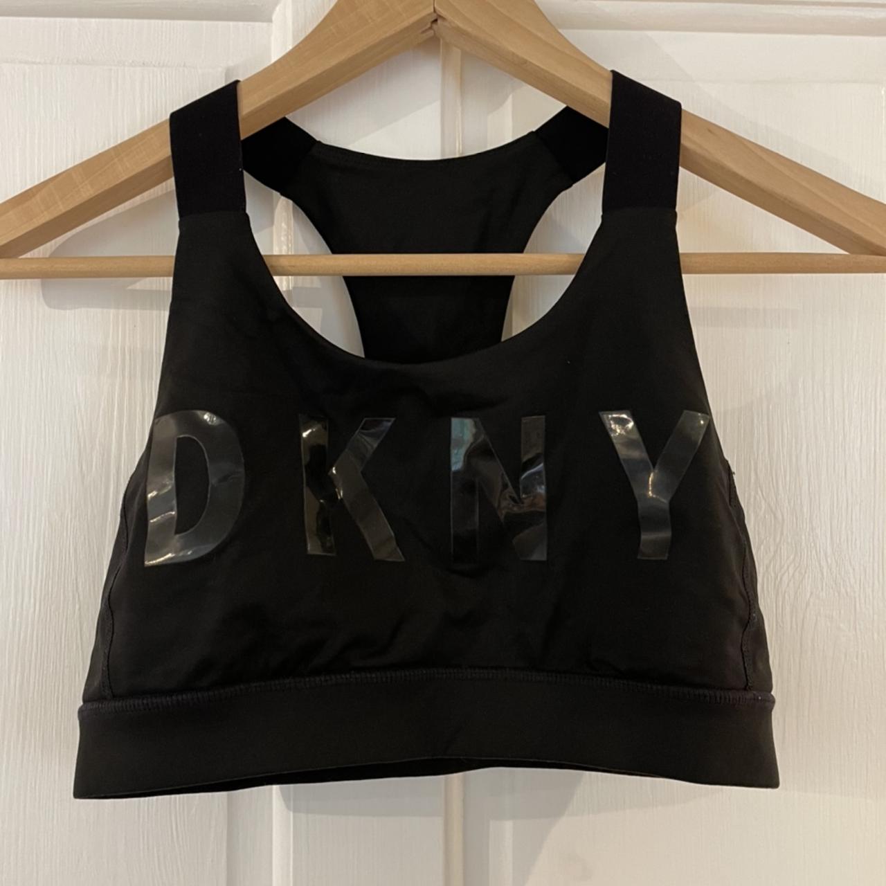 415721 DKNY SPORT sports bra in black/white - - Depop