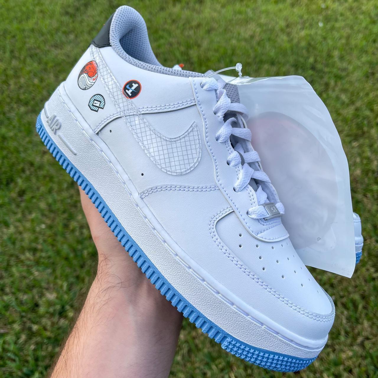 blue bottom air force ones