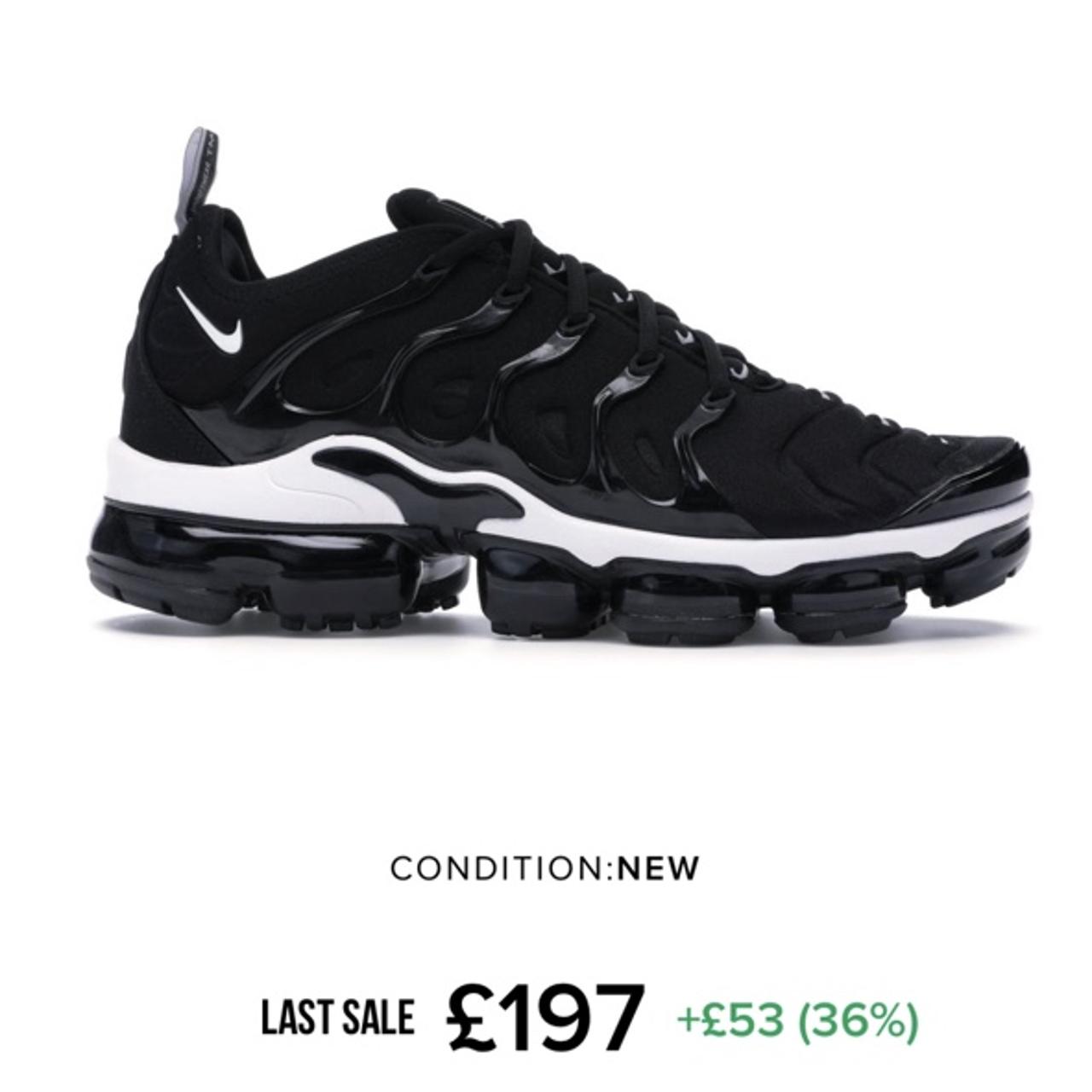 nike vapormax plus white and black