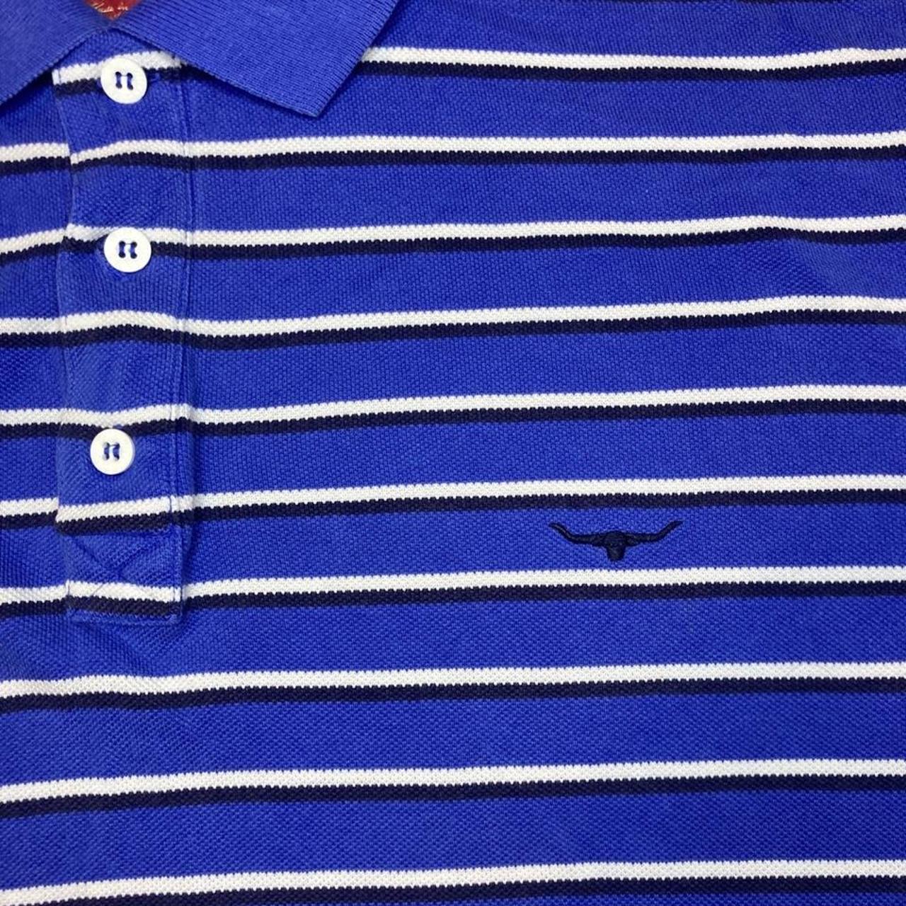 RM Williams Blue Polo Shirt Condition: 9/10... - Depop