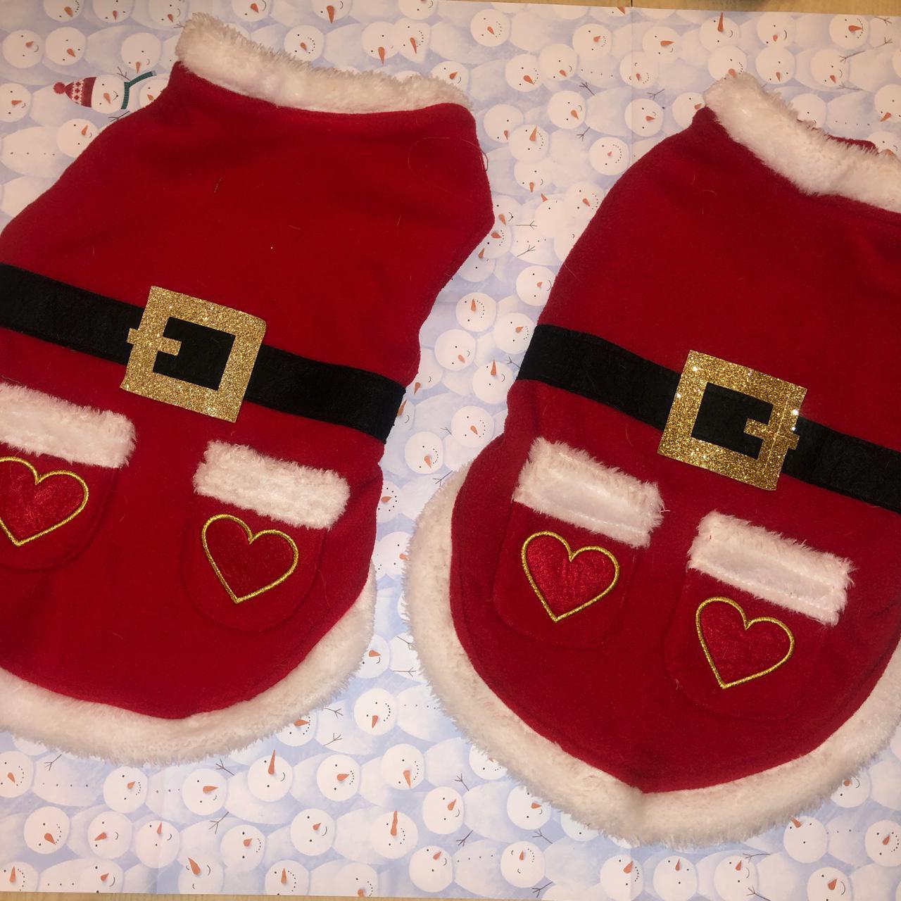 Accessorize pair of Santa/Mrs Christmas dog jumpers!... Depop