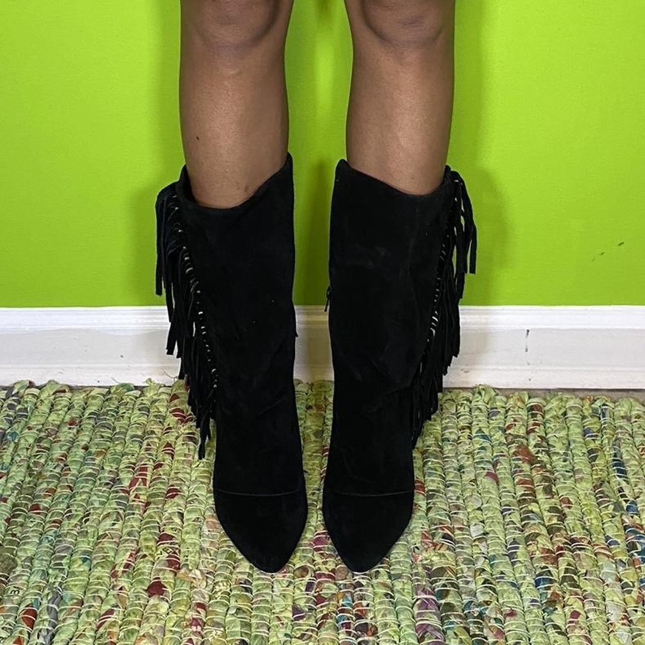 Splendid hot sale fringe boots